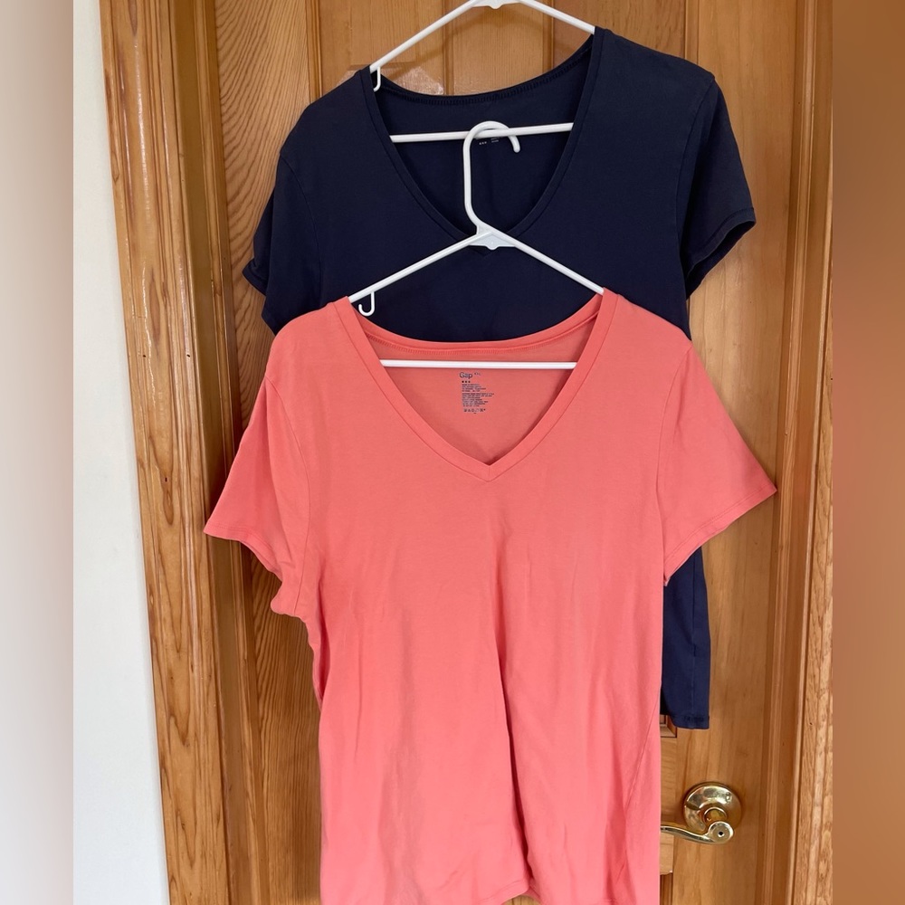 Women’s GAP Short Sleeve V Neck Tee Shirts Set of 2!